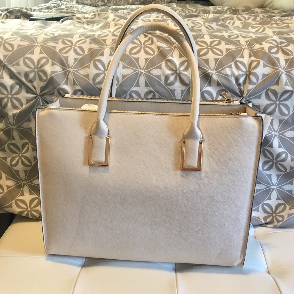NWOT H&M Cream Large Tote Bag